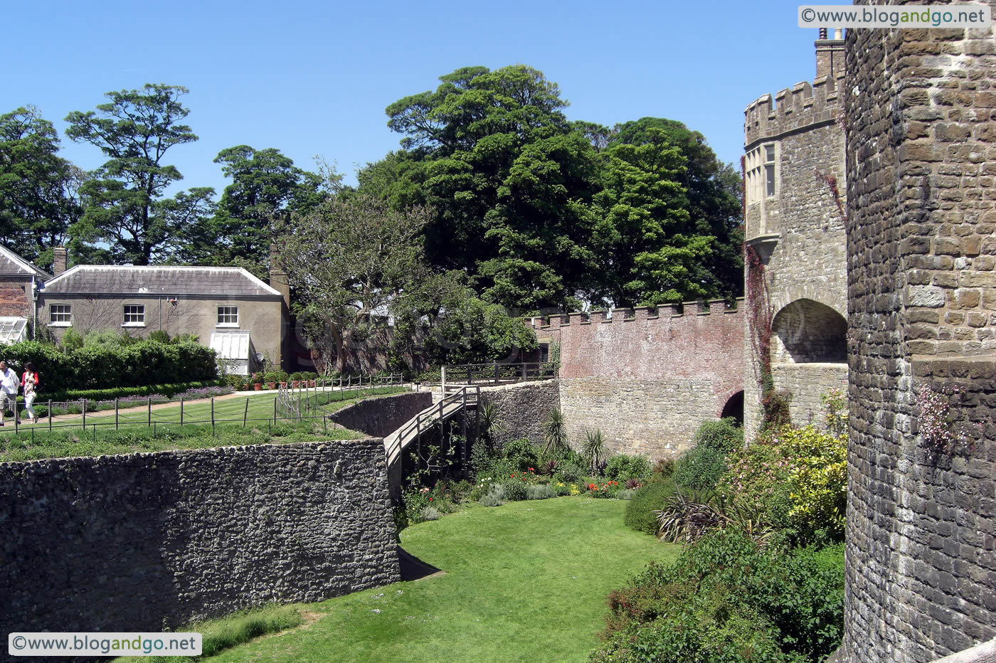 Walmer Castle - View across the moat
